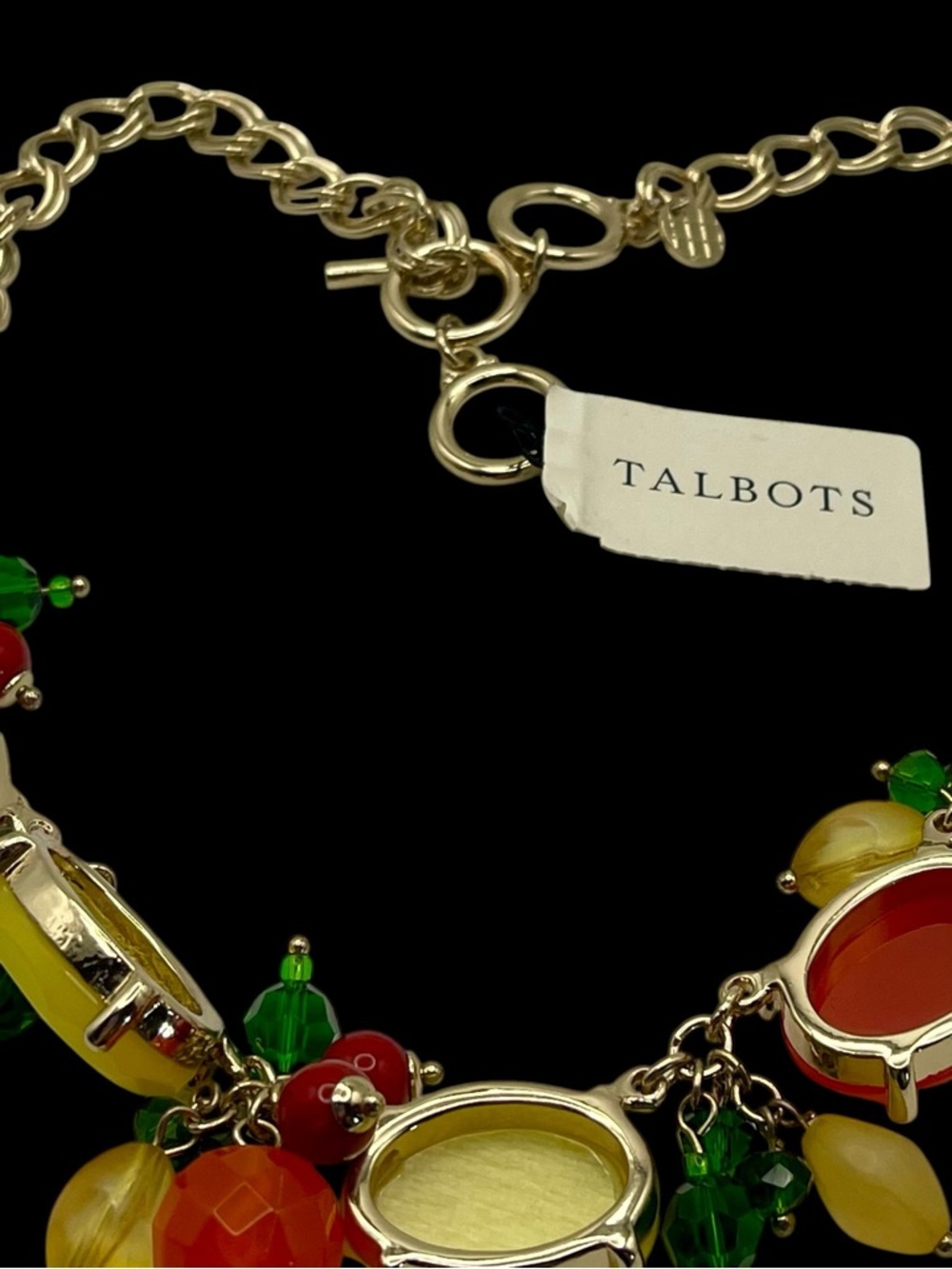 Vibrant Talbots Fruit Salad Necklace NWT Colorful Statement Piece - Picture 9 of 11